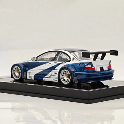 Prévente SW 1:18 M3 GTR E46 Need For Speed Édition Limitée Maquette de Voiture en Résine Cadeaux de Collection