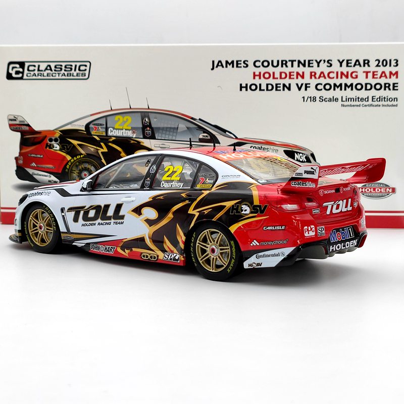 Classic 1/18 James Courtney's 2013 Toll   VF Commodore