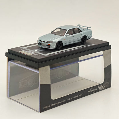 MORTAL 1:64 NISSAN SKYLINE ER34 Skyline 25GT-t Jouets miniatures moulés sous pression Modèles de voitures Collection de loisirs Cadeaux TOUT EN TUNING 2024 