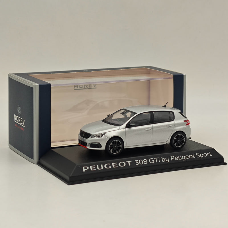 1/43 Norev Peugeot 308 GTi SPORT VERSIO Silver Diecast Model Cars Collection