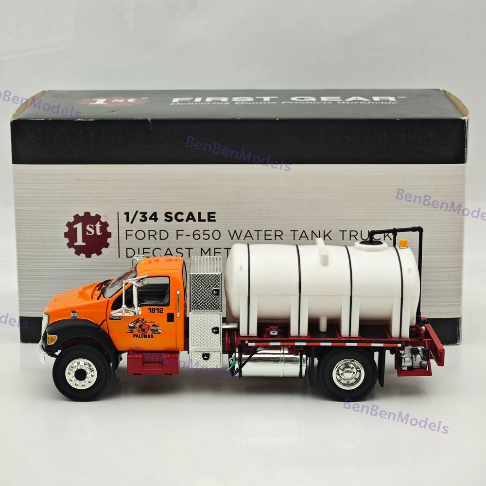 1/34 FIRST GEAR F-650 WATER TANK TRUCK Orange DIECAST Model REPLICA