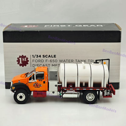 1/34 FIRST GEAR F-650 WATER TANK TRUCK Orange DIECAST Model REPLICA