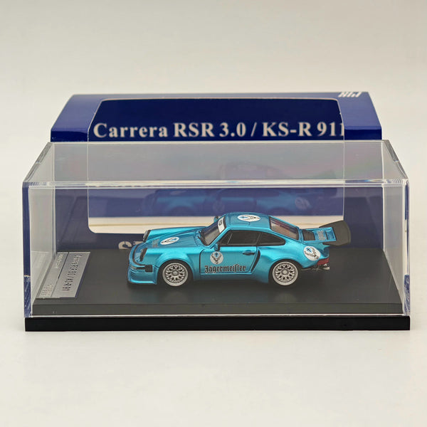 1/64 SW Carrera RSR 3.0/KS-R 911 Blue Diecast Models Car Collection