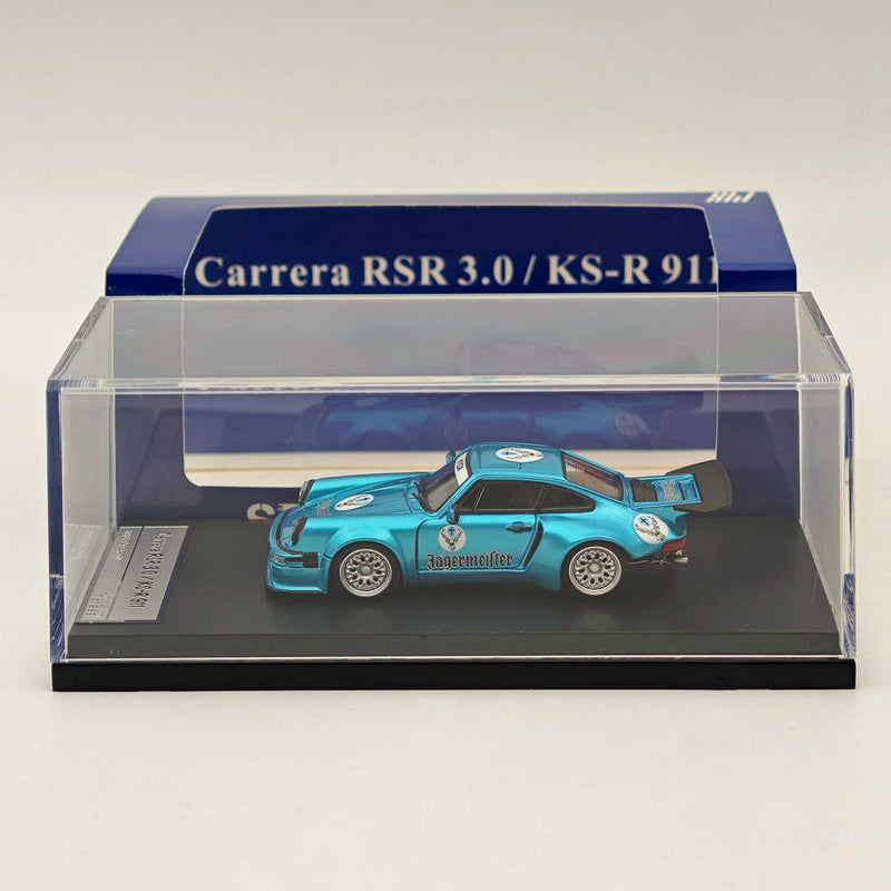 1/64 SW Carrera RSR 3.0/KS-R 911 Blue Diecast Models Car Collection