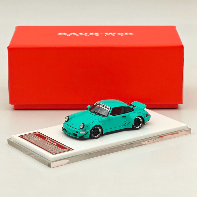 1/64 SH Porsche 964 RWB RAUH-Welt BEGRIFF Green Resin Diecast Models Car