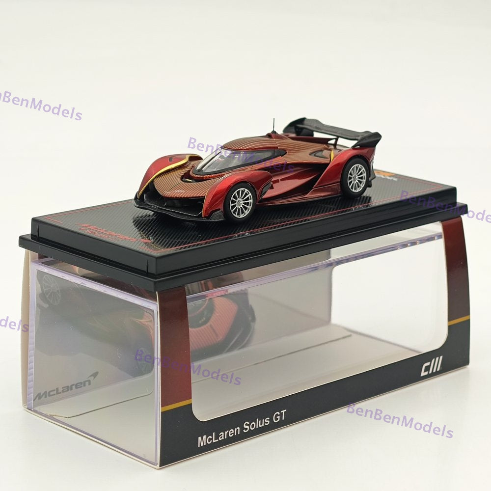 1/64 CM Mclaren Solus GT Racing Sports Diecast Metal Car Ornaments Supercar