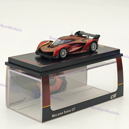 1/64 CM Mclaren Solus GT Racing Sports Diecast Metal Car Ornaments Supercar