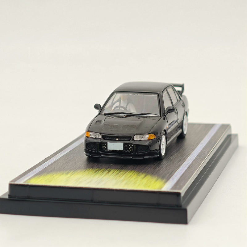 Hobby Japan 1/64 Mitsubishi Lancer RS Evolution III INITIAL D Black HJ643010D Diecast Models Car Limited Collection