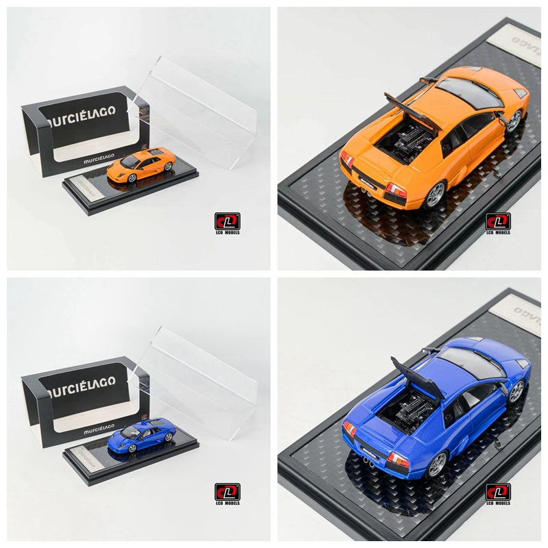 Pre order LCD 1:64 Murcielago The first generation bat Orange/Blue Can open the tailgate Diecast Alloy Collectible Model Car