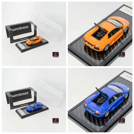 Pre order LCD 1:64 Murcielago The first generation bat Orange/Blue Can open the tailgate Diecast Alloy Collectible Model Car