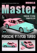 Master 1:64 Porsche 930 911 Turbo Black Bird Open Cover Engine Diecast Toys Car Models Collection Gifts