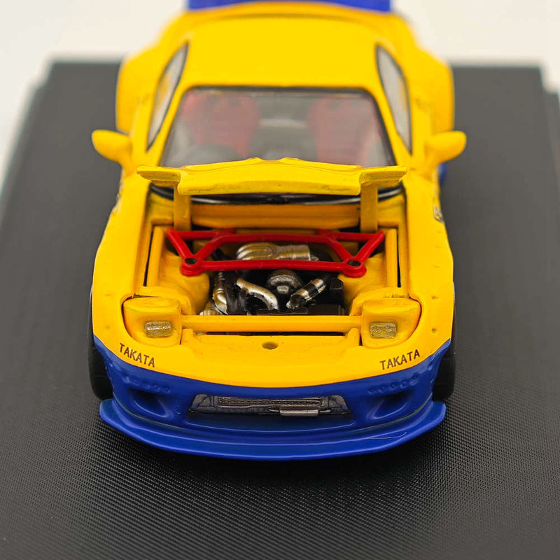 Master 1:64 Mazda RX-7/RX7 FD3S Hood and Headlights Can Open Diecast Models Toys Car Collection Gifts