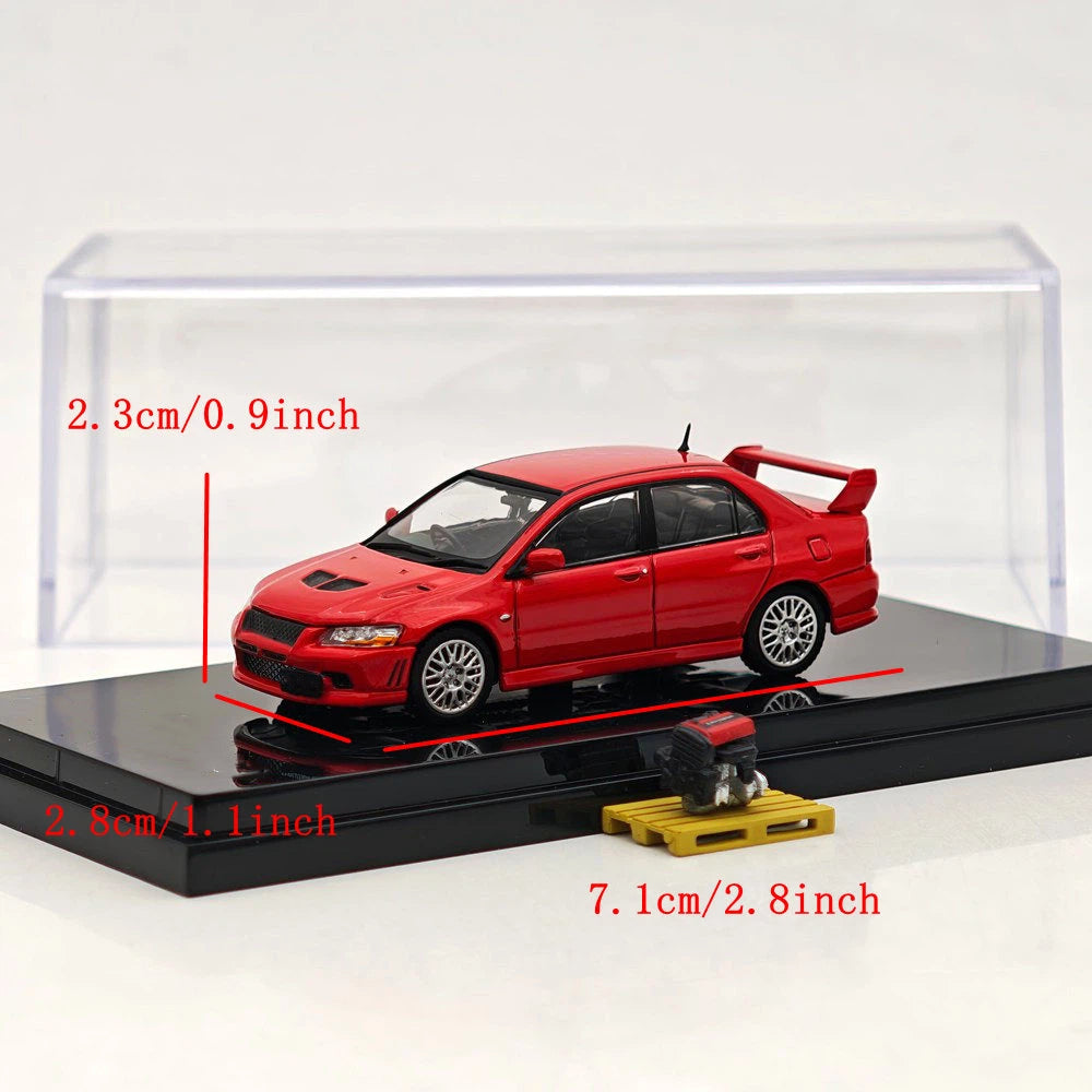 Hobby Japan 1:64 Lancer GSR Evolution VII Red w/Engine Diecast alloy car model
