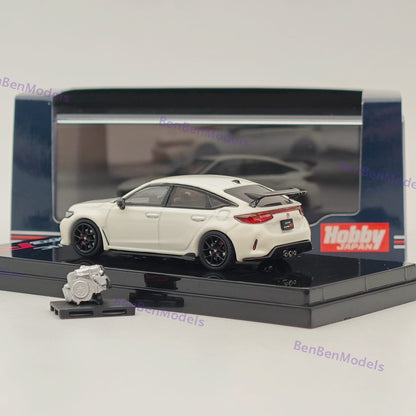 1:64 Hobby Japan CIVIC TYPE R (FL5) White with Engine Display Model Championship