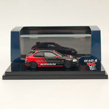 Modèles réduits de voitures moulées sous pression Honda CIVIC TYPE R (EK9) 1997 YOKOHAMA ADVAN 1/64 Hobby Japan 