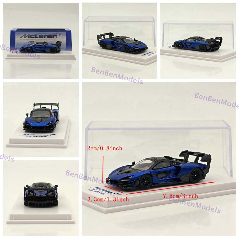 1/64 CM Mclaren Senna GTR Racing Sports Diecast Metal Car Ornaments Supercar