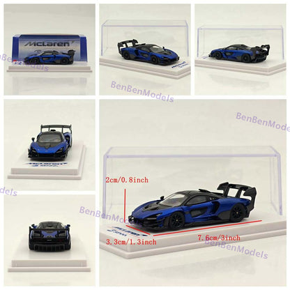 1/64 CM Mclaren Senna GTR Racing Sports Diecast Metal Car Ornaments Supercar