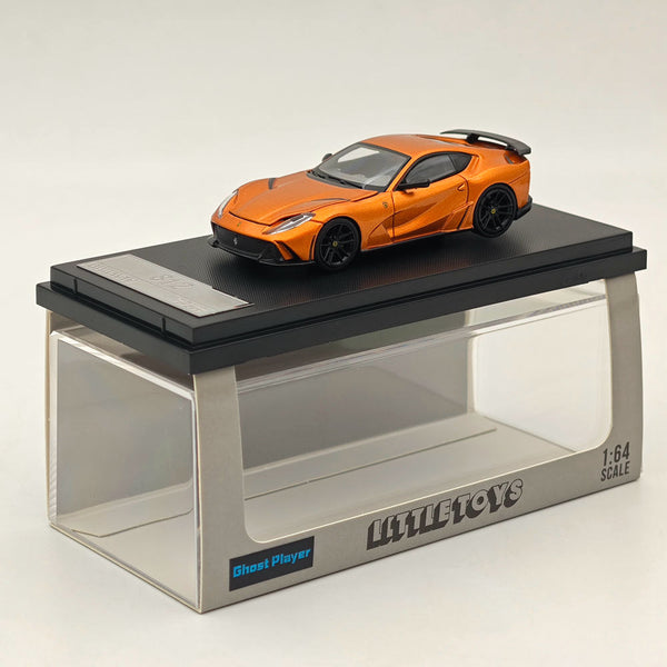 Little Toys 1/64 Ferrari 812 V12 Novitec Alloy Models Car Collection Orange