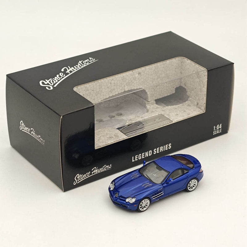 1/64 Stance Hunters MERCEDES BENZ MCLAREN SLR Blue LEGEND SERIES VHTF Diecast Model Car Collection