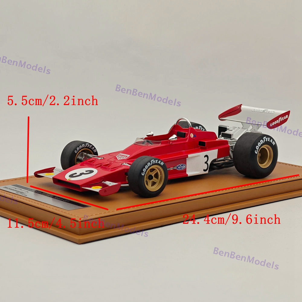 1/18 Tecnomodel Ferrari F1 312 B3-73 #3 1973 MONACO GP JACKY ICKX Resin Model