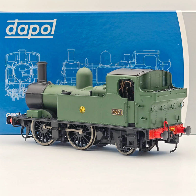 Dapol 7S-006-002 O Gauge 48xx Class GWR Shirtbutton Green 4871 21DCC -Locomotive