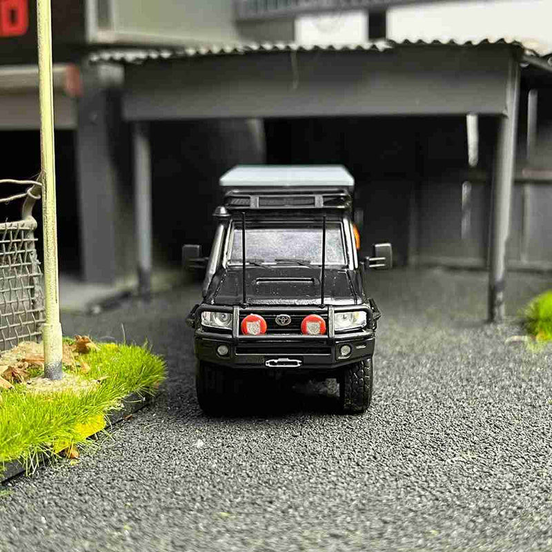 Autobots Models 1/64 TOYOTA LAND CRUISER LC79 Australian Style Modified Time Travel Edition Collection Diecast Toys Car Miniature Hobby Gifts