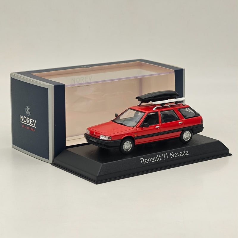 1/43 Norev Renault 21 Nevada Red with Accessories Diecast Model Car 1989