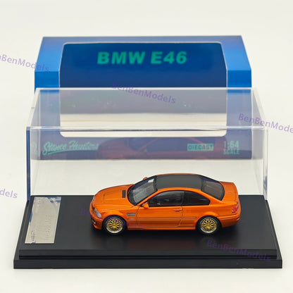 1:64 SH M3 E46 Orange Carbon Top Coupe Racing Sports Model Diecast Metal Car