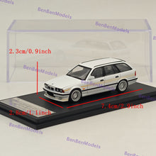 Mortal 1:64 BMW E34 M5 TOURING Wagon Openable Hood 2025 HEC Miniature Diecast Toys Car Models Collection Gifts White