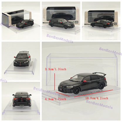 1/43 Hobby Japan HJD43 CIVIC TYPE R (FL5) RACING BLACK Package Genuine Option