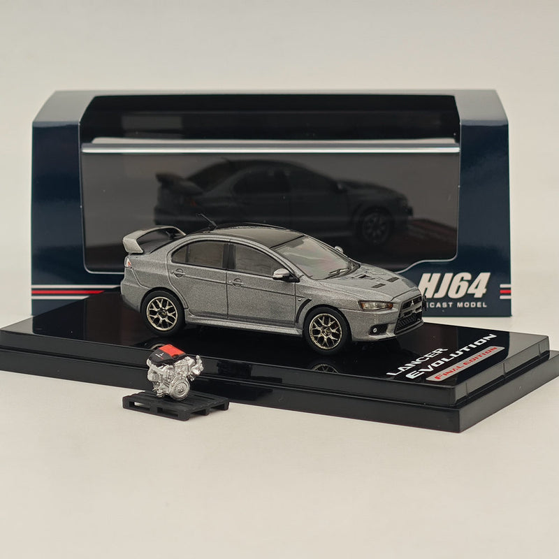 Hobby Japan 1/64 Mitsubishi Lancer Evolution X Final Edition Gray HJ642053CGM