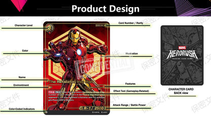 [CHINESE]Marvel Hero Rush Avengers BR01 Card Fun TCG Booster Box 20 Packs Sealed