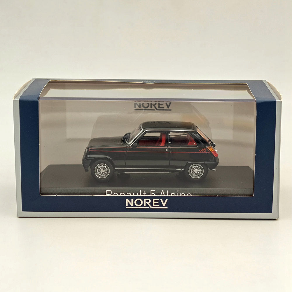 Modèle réduit de voiture moulé sous pression Norev Renault 5 Alpine 1977, collection limitée, noir, 1/43 