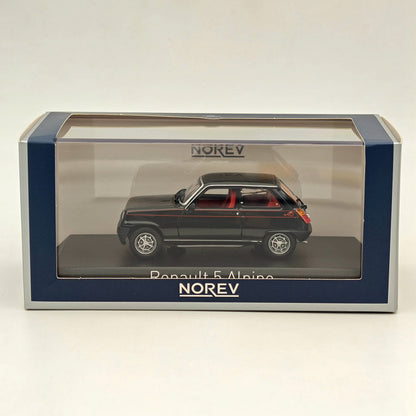 Modèle réduit de voiture moulé sous pression Norev Renault 5 Alpine 1977, collection limitée, noir, 1/43 