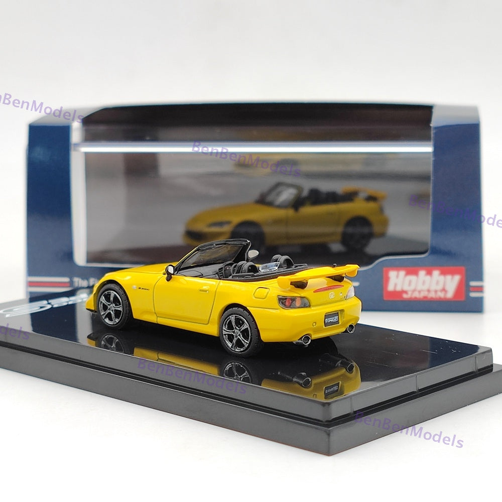 1/64 Hobby Japan S2000 Type S (AP2) New Indy Yellow Diecast Model HJ641020SY