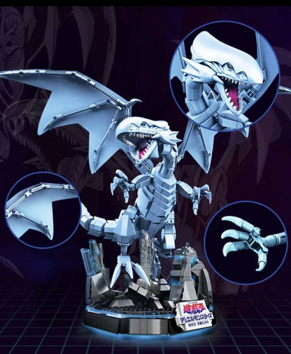 2023 Yugioh Blue-Eyes White Dragon Building Block Figure 1,258 PCS