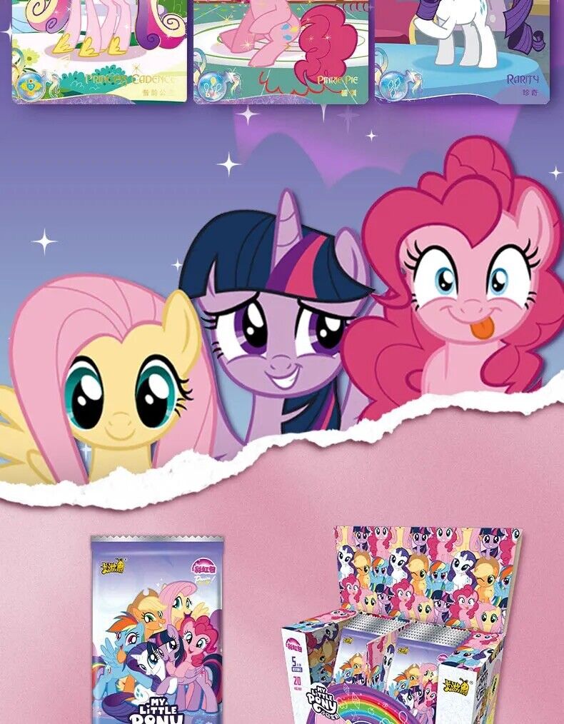 Kayou My Little Pony 20 Pack Booster Box CCG Trading ccg Cards NEW Pink