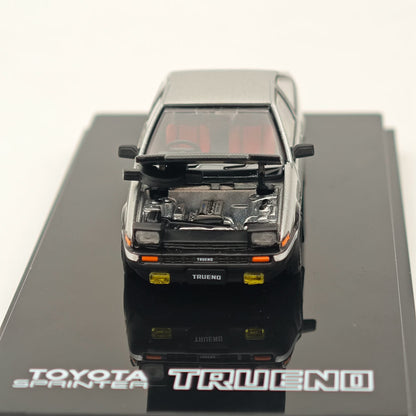 Modèle moulé sous pression de style JDM de Toyota SPRINTER TRUENO GT APEX (AE86) Hobby Japan 1/64