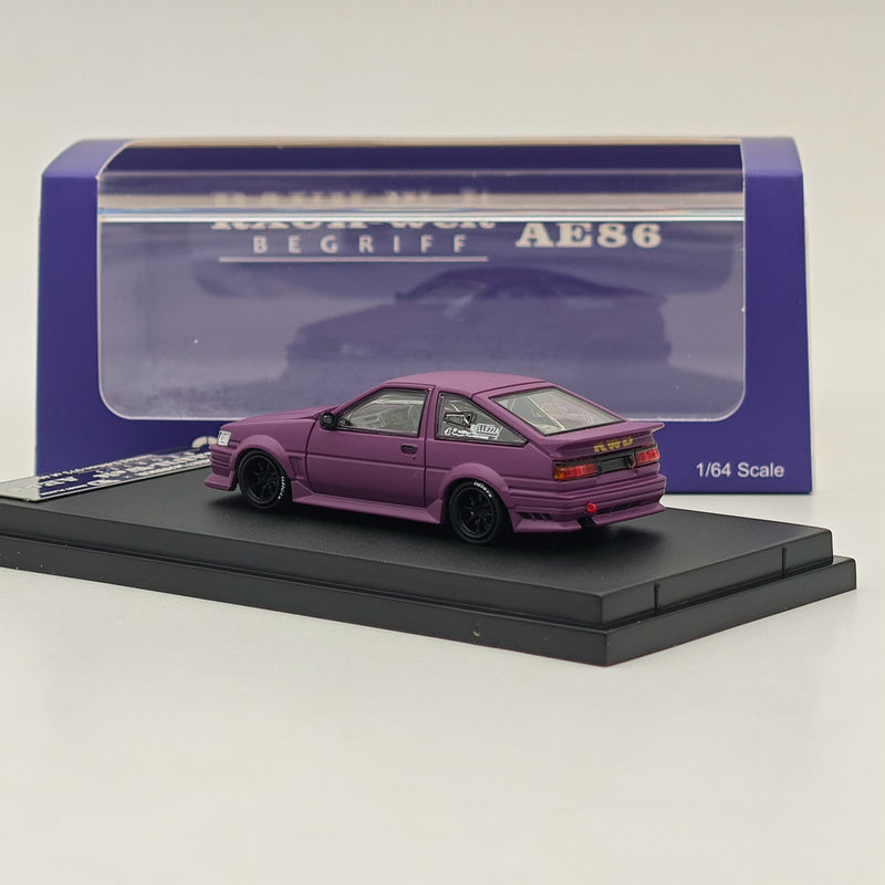 SW 1/64 RAUH-Welt RWB AE86 BELLEZZA Diecast Models Car Limited Collection Purple