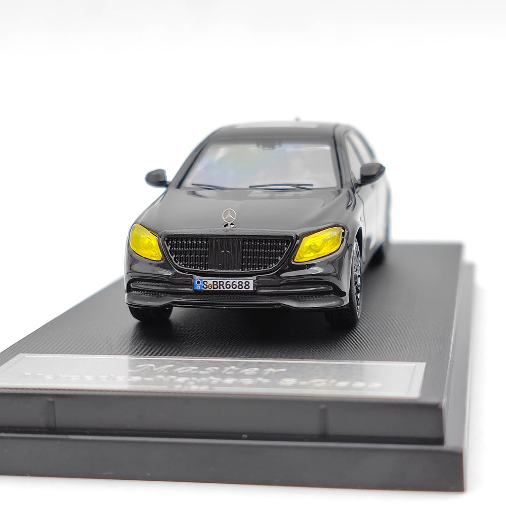 Prévente Master 1:64 Mercedes Benz Maybach Classe S S560 Jouets moulés sous pression Modèles de voitures Cadeau Auto Collection Noir