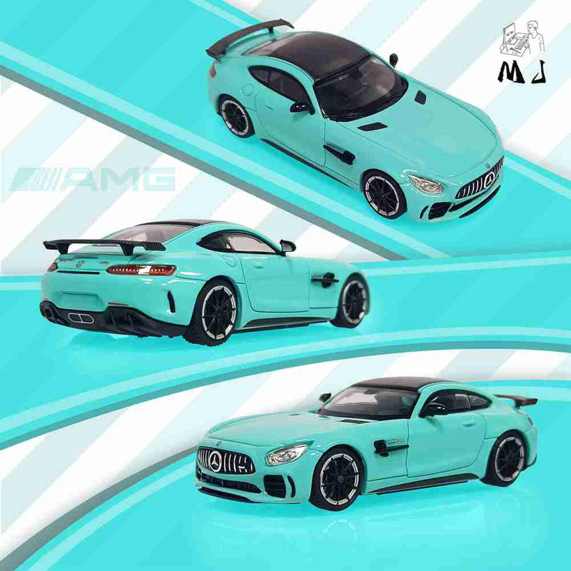 Pre-sale MJ 1/64 Mercedes Benz AMG GTR Double Door Diecast Car Models Collection Gifts Limited Edition