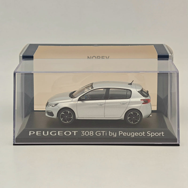 1/43 Norev Peugeot 308 GTi SPORT VERSIO Silver Diecast Model Cars Collection