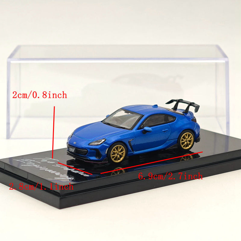 Hobby Japan 1:64 SUBARU BRZ STI Performance WR Blue Pearl HJ642047SBL Diecast Models Car Collection