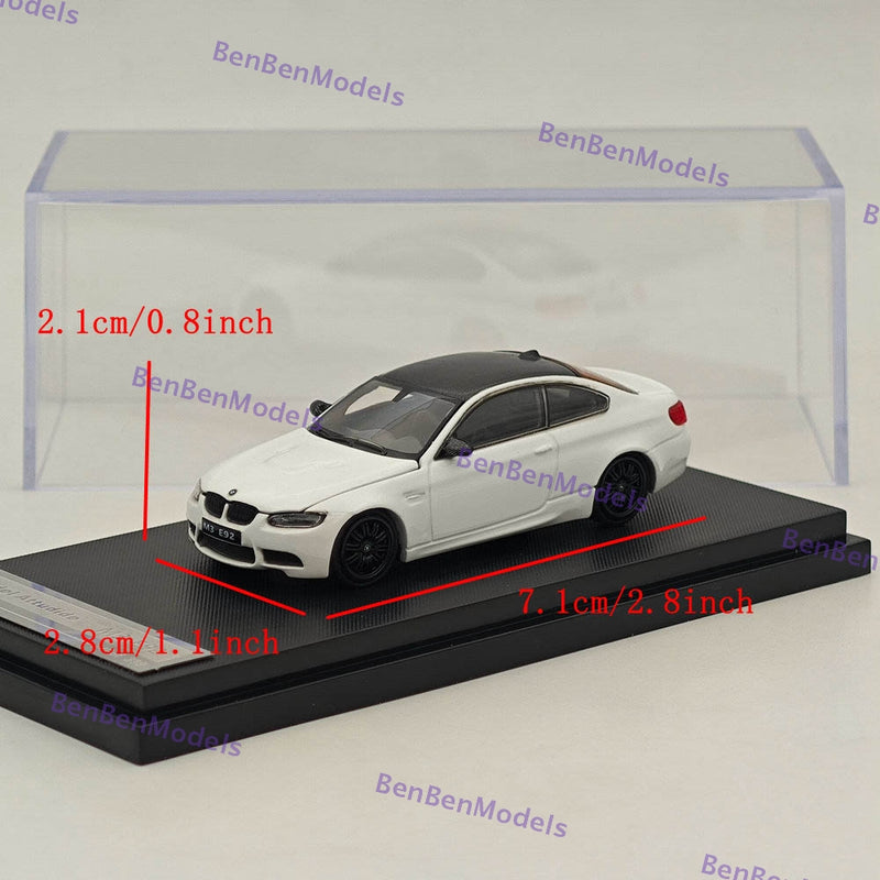 1/64 Model Attitude MA BMW E92 M3 Pearl white Diecast Model Car Limited