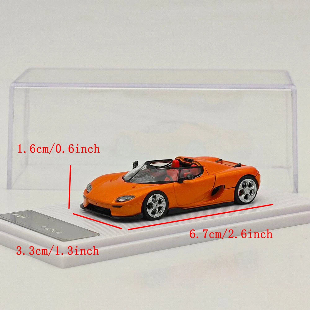 Rhino Model RM 1:64 CC850 Orange Super Racing Sports Model Diecast Metal Car
