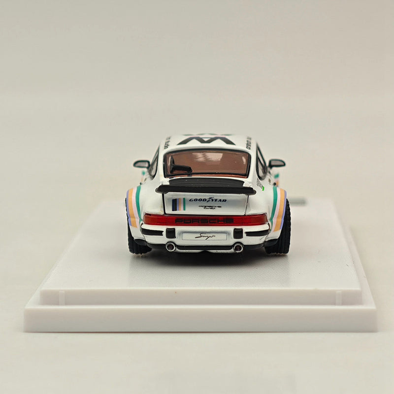 1/64 Ghost Player Porsche White Singer Turbo Study 930 Classic Sport Model