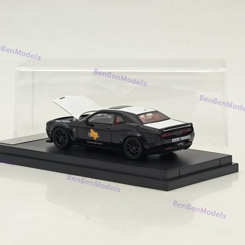SH 1/64 Challenger Hellcat Texas State Trooper Diecast Model Car Limited Collection