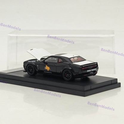 SH 1/64 Challenger Hellcat Texas State Trooper Diecast Model Car Limited Collection