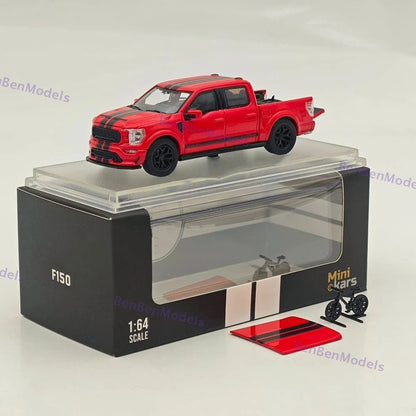 Fine Works64 1/64 F-150 Shelby Pickup Truck Red With Accessories Diecast Model