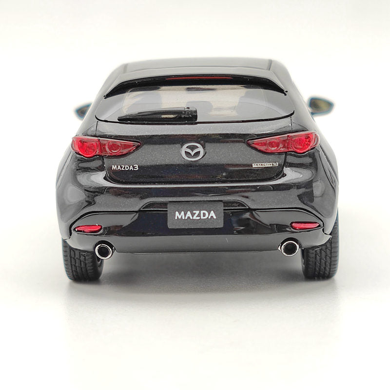 1:43 Mazda3 5HB 2019 Skyactiv-X Soul Black Crystal Metallic Diecast Model Car Auto Toys Gift